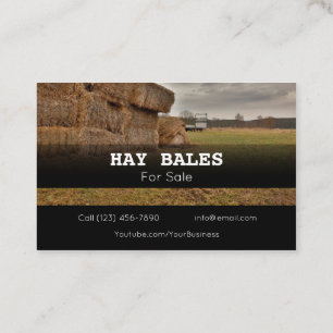 Adverteer Hay Bales voor het Visitekaartje van het