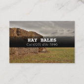 Adverteer Hay Bales voor het Visitekaartje van het (Voorkant)