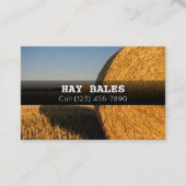 Adverteer Hay Bales voor het Visitekaartje van het (Voorkant)