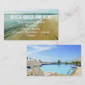 Adverteer het Malplaatje van de Foto van de Huur v Visitekaartje (Voorkant / Achterkant)