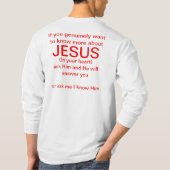 adverteer Jezus in je leven T-shirt (Achterkant)