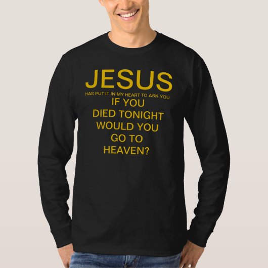 adverteer Jezus in je leven T-shirt (Voorkant)