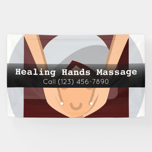 Adverteer Massage Therapy Business Banner (Horizontaal)