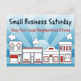 Adverteer Verkoop! Kleine zakelijke zaterdag Briefkaart