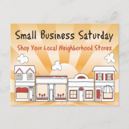 Adverteer Verkoop! Kleine zakelijke zaterdag Briefkaart