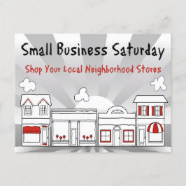 Adverteer Verkoop! Kleine zakelijke zaterdag Briefkaart