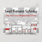 Adverteer Verkoop! Kleine zakelijke zaterdag Briefkaart (Voorkant)