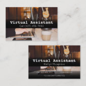 Adverteer Virtuele Assistenten Gig Visitekaartje (Voorkant / Achterkant)