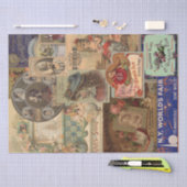  adverteerders Collage Shabby Chic Decoupage Tissuepapier (Craft)
