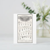  advertentie Edison Lampen Gloeilampen Briefkaart (Staand voorkant)