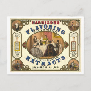 Advertentie Harrison's Smaakextract Briefkaart