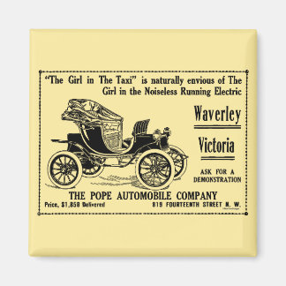 Advertentie in autokrant magneet