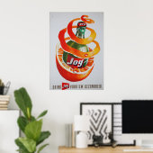  advertentie, kleurrijk poster (Thuiskantoor)