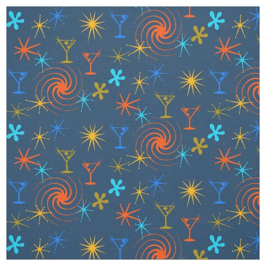 Advertentie Man Martini Abstract Conversational Stof (Swatch)
