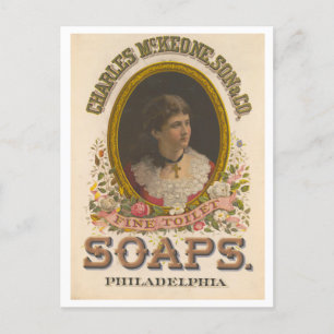  advertentie McKeone Fine Toilet Soaps Briefkaart