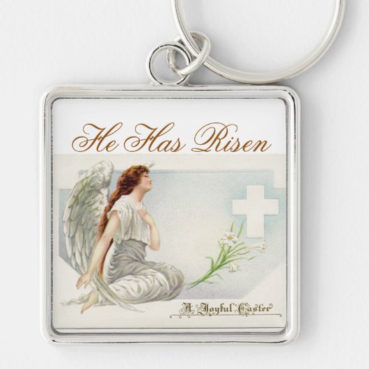  Advertentie Paasengel Sleutelhanger (Voorkant)