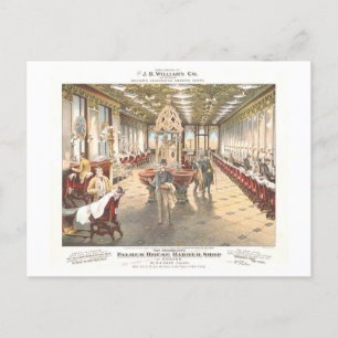  advertentie: Palmer House Barber Shop Briefkaart
