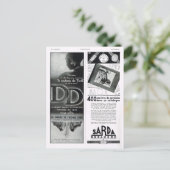 Advertentie, Sarda, Besançon Feestdagenkaart (Staand voorkant)