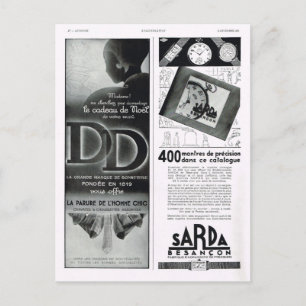 Advertentie, Sarda, Besançon Feestdagenkaart