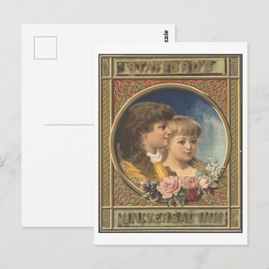  advertentie Stafford's Universal Ink Briefkaart (Voorkant / Achterkant)