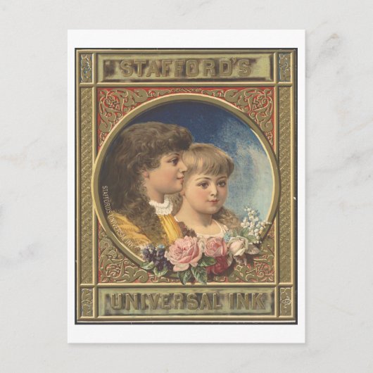 advertentie Stafford's Universal Ink Briefkaart (Voorkant)