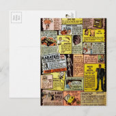  advertentie van bestellingen per strip briefkaart (Voorkant / Achterkant)