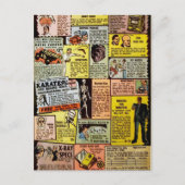  advertentie van bestellingen per strip briefkaart (Voorkant)