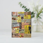  advertentie van bestellingen per strip briefkaart (Staand voorkant)