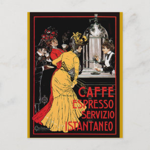  advertentie van de Italiaanse Coffee espresso Briefkaart