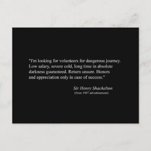 Advertentie voor 1907 Shackelton NIMROD Expedition Briefkaart