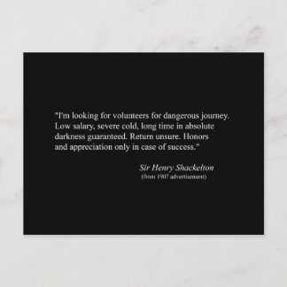Advertentie voor 1907 Shackelton NIMROD Expedition Briefkaart