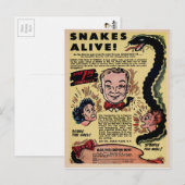  advertentie voor bestellingen van komische post briefkaart (Voorkant / Achterkant)