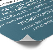 Advertentie voor Bijbelklas van St Paul's Cathedra Poster (Hoek)