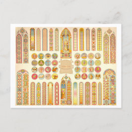 advertentie voor Glas in lood Windows Briefkaart