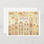  advertentie voor Glas in lood Windows Briefkaart (Voorkant / Achterkant)