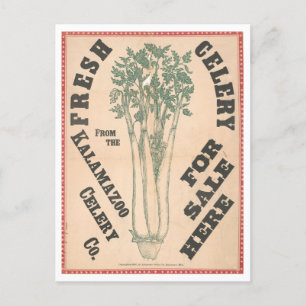  advertentie voor Kalamazoo Celery Company Briefkaart