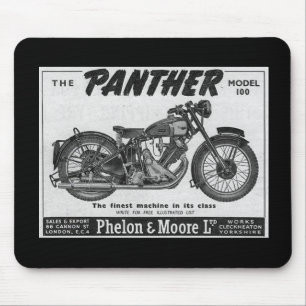 advertentie voor motorfietsen voor panter muismat