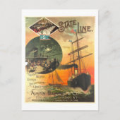  advertentie voor State Line Ship Briefkaart (Voorkant)