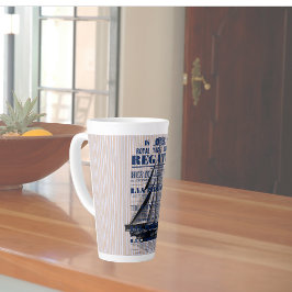 Advertentie voor Vintage Jachtregatta Latte Mok
