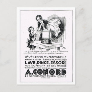 Advertentie, Wasmachine Feestdagenkaart