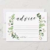 Advertentiekaart voor bruid en bruin kaart (Voorkant)