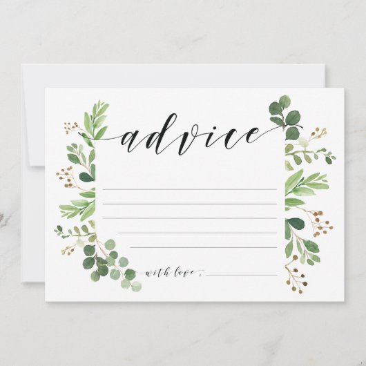 Advertentiekaart voor bruid en bruin kaart (Voorkant)