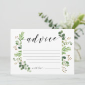 Advertentiekaart voor bruid en bruin kaart (Staand voorkant)