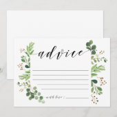 Advertentiekaart voor bruid en bruin kaart (Voorkant / Achterkant)