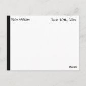 Advertentiekaart voor de financiering van de Afstu Briefkaart (Achterkant)