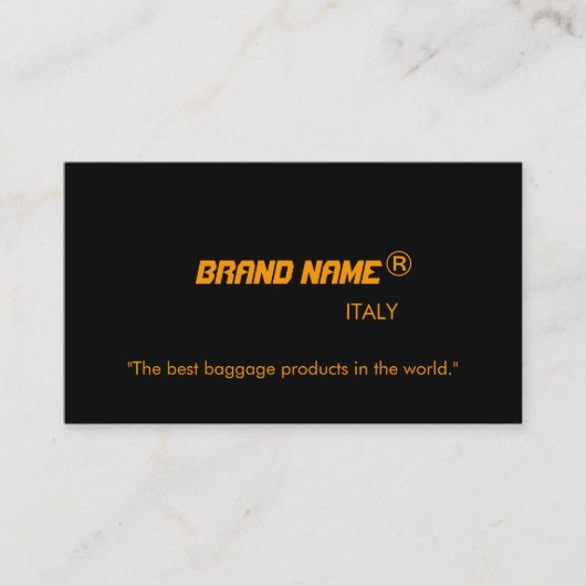 Advertentiekaarten voor bedrijfsnaam. visitekaartje (Voorkant)