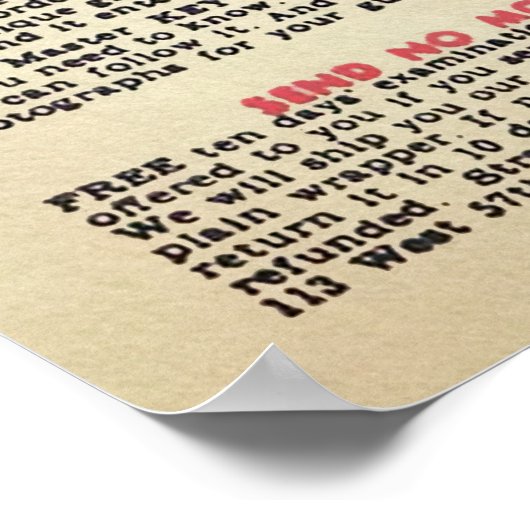  advertentiekunst met hypnotize poster (Hoek)