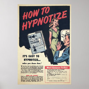  advertentiekunst met hypnotize poster