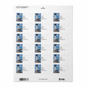 Advertentielabel voor kunstvuurtoren etiket (Full Sheet)