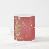 Advertentienaam Matching Set Kerstmis Red Gold Tre Matglas Koffiemok (Voorkant links)